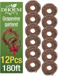 12 Pcs Grapevine Garland, Grapevine Garland Natural