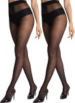 HONENNA Sheer Tights for Women 2 Pairs Ultra Thin