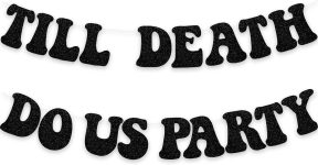 Till Death Do Us Party Halloween Banner Bride To Be