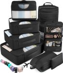 Veken 10 Set/8 Set Packing Cubes for Travel Essentials,