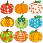 WorldBazaar 60pcs Pumpkin Cutouts for Fall Classroom