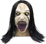 Scary Mask for Women, Horror Crying Woman Mask with