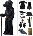 SENLI Plague Doctor Costume for Kids Funny Scary