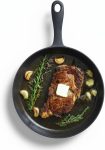 Flambo 12 Inch Smooth Cast Iron Skillet - Naturally