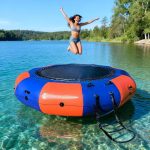 Inflatable Water Trampoline, 10FT Floating Platform for