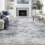 8x10 Area Rugs for Living Room Rug Washable: Abstract