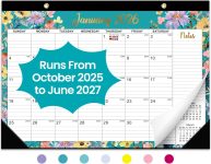 Desk Calendar 2026, 21 Months Calendar Runs from