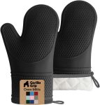 GORILLA GRIP BPA-Free Soft Silicone Oven Mitts, Heat