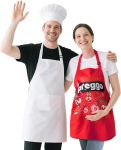 Sfcddtlg 3 Pcs Pregnant Chef Halloween Couples Costume,