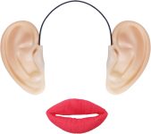 2 Pcs Giant Fake Ears Giant Pig Ears Headband with