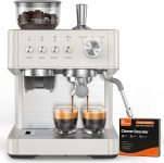 (2026 Upgrade) Espresso Machine with Grinder, 15 Bar