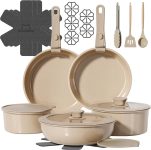 23 Pcs Pots and Pans Set Non Stick, Ceramic Cookware