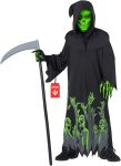 Morph Glow In The Dark Grim Reaper Costume Kids,