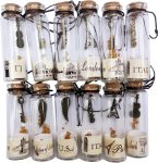 Salome Idea 12PCS Creative Vintage Wishing Bottle with
