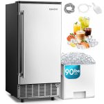 EUHOMY 15" W Commercial Under Counter Ice Maker