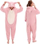 COSUSKET Snug Fit Unisex Adult Onesie Pajamas, Flannel