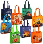 PARSUP 8PCS Halloween Trick or Treat Bags, Non-Woven