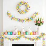 32.8FT Easter Garland Decorations - Glitter Metallic