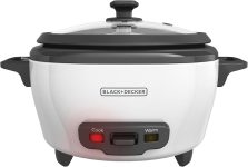BLACK+DECKER Rice Cooker 6-Cup (Cooked) with Steaming