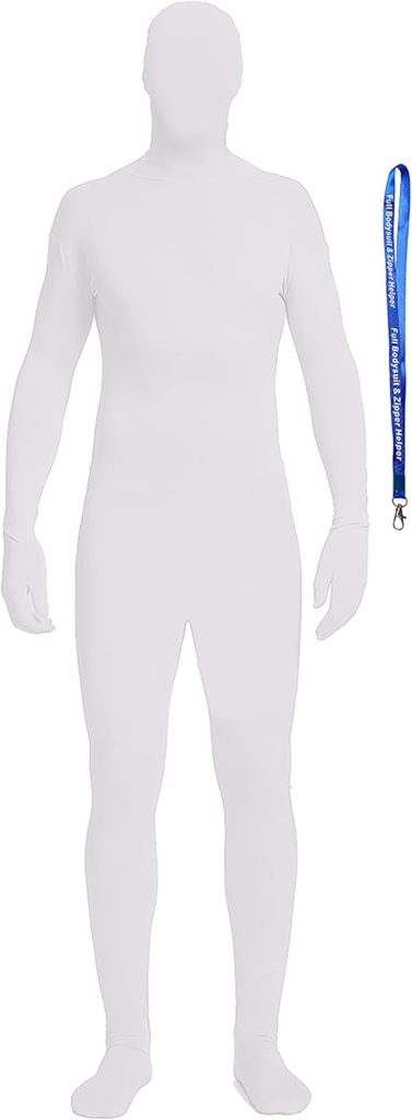 Full Bodysuit Include Zipper Helper Unisex Spandex
