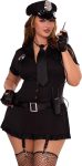 Leg Avenue Women's 6 Pc Dirty Cop Costume With Dress,