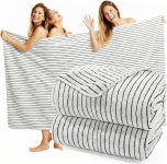 2 Pack Oversized Bath Towels 40 x 80 in Coral Fleece