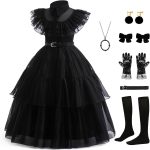 Black Dress Up Costume for Girls Birthday Party