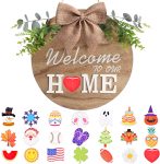 Interchangeable Welcome Home Sign, Seasonal Front Porch
