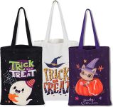 ATFUNSHOP Trick or Treat Bags Halloween Bags 3PACKS Cat