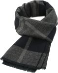 American Trends Mens Winter Warm Long Soft Scarf Plaid