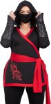 Leg Avenue Women's Plus-Size 4 Piece Ninja Assassin