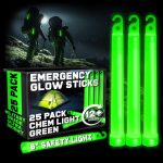 PartySticks Green Glow Sticks Emergency Chem Lights