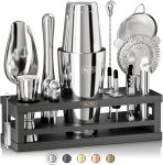 BARE BARREL® Mixology Bartender Kit Bar Set | 16-Piece