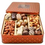 Chocolate Gift Basket- Nut and Candy Gift Box for Men,