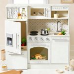 Tiny Land Play Kitchen for Kids, Upgraded Wooden