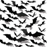 60PCS Halloween 3D Bats Decoration Halloween Large Bats