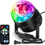 Disco Ball DJ Party Lights Sound Activated with Remote