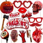 Halloween Bloody Party Decorations Photo Booth Props