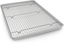 Half Sheet Pans with Rack Set, 13 Inch Commercial