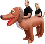 Couple Inflatable Dachshund Costume for Adult 2 People