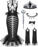 Spooktacular Creations Child Girl Mermaid Skeleton