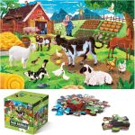 Jumbo Floor Puzzle for Kids,Farm Animals Jigsaw Large
