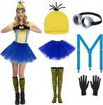 6Pcs yellow Halloween Costume for Women - costume