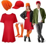 4 Pcs Funny Halloween Couple Costume Accessories