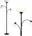 Brightech Sky Dome Double LED Floor Lamp, Torchiere