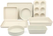 Martha Stewart Gallen 10 Piece Baking Pans Ceramic PFA