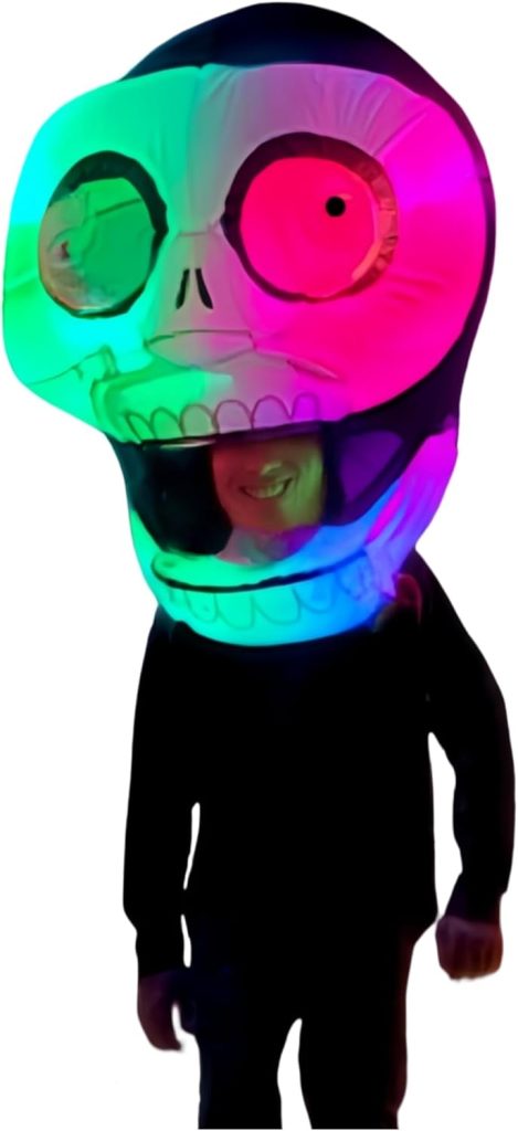 Adult Halloween Skull Head Black