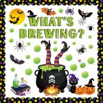 Pasimy Halloween Bulletin Board Decorations Set