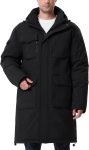 Men's Winter Coat Long Hooded Puffer Jacket Warm