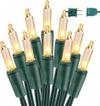 BrizLabs Clear Christmas Lights Outdoor 300 Count